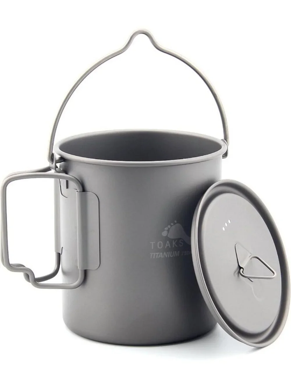 Ultralight Titanium 750ml Pot with Bail Handle for Camping & Backpacking